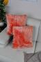 Plush Throw Pillow Cover Square -orange - 2