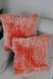 Plush Throw Pillow Cover Square -orange - 3