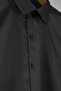 Men's Italian Collar Extra Slim Black Premium Classic Shirt - 2