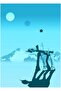Snow Walker Painting Wooden Poster Decorative