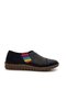 Women's Laser Flat Leather Comfort Shoes - 2