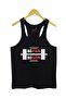 Men's Black No Pain No Gain Digital Printed Fitness Athlete Undershirt