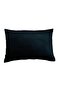 Love Embroidered Decorative Navy Blue Velvet Throw Pillow Cover - 7