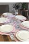 American Service, 6-Piece Plate and Runner Pink Coral Tk6 - 2
