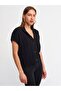 60128 V-Neck Open Back Knitwear Vest-black - 4