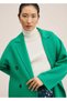 Double Breasted Cut Wool Coat - 8