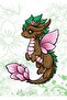 Flower Dragon Element Painting Wooden Poster Decorative