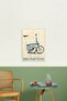 Brompton Folding Bicycle Table Wooden Poster Decorative - 2