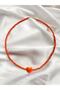 Orange Beaded Murano Heart Women's Necklace - 4