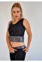 Polymer Coated Inside Fat Burning Navy Blue Undershirt and High Waist Tights Thermal Corset Underwear Set - 3