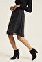 Women's Gray Knitted Skirt - 3