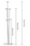 Silver 2 Number Balloon Stand - 2