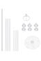 Silver 2 Number Balloon Stand - 3