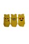 Unisex Kids Yellow 3-6-9-12-18 Months Emojis 3 Pieces 100% Cotton Body with Snap Fasteners