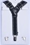 Boy's Black Stripe Model Trouser Suspenders and Bow Tie Suit 1-9 Years - 2