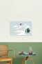 Heliskiing Table Wooden Poster Decorative - 2