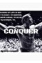 Arnold Schwarzenegger - Conquer Quote Painting Wooden Poster Decorative
