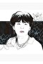 Min Yoongi: Fish/Lotus Painting Wooden Poster Decorative Code1666
