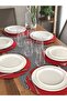 American Service 6-Piece Plate and Runner Crow's Feet Set - 2