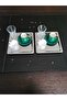 Set of 2 Luxury Square Stainless Steel Silver Coffee, Tea, Decorative Presentation Serving Tray 21x21 Cm