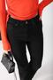 Nightt Black Flare Leg Jeans Power Lycra Women's High Waist Long Leg - 4