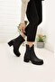 Kafkaslar Genuine Leather Zippered Half Heeled Daily Orthopedic Boots - 2