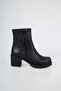Kafkaslar Genuine Leather Zippered Half Heeled Daily Orthopedic Boots - 3
