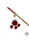 Amiguri Paw Figured Bell Cat Fishing Rod-red - 2