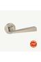 Sofuoglu Sea Round Stainless Rosette Nickel Satin (BANIO - WC) Door Handle Aluminum / Steel - 3
