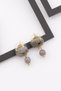 Labradorite Natural Stone Gold Colored Earrings