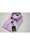 قميص Slimfit Lilac Satin ذو الياقة الكلاسيكية