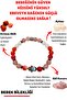 Certified Baby Natural Stone Unisex Charm Bracelet (MOONSTONE ROSE QUARTZ RED AGATE BRACELET)