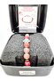 Certified Baby Natural Stone Unisex Charm Bracelet (MOONSTONE ROSE QUARTZ RED AGATE BRACELET) - 2