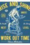 Exercise Motivation Table Wooden Poster Decorative