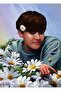 Flowerseok: ملصق خشبي لطاولة ديزي ديكور Kod2815