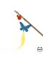 Felt Butterfly Figured Bell Cat Fishing Rod - 2