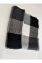 Women's Black Checkered Soft Textured Scarf - 5