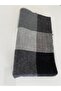 Women's Black Checkered Soft Textured Scarf - 6