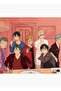ملصق خشبي للطاولة المتقاطعة من Bts X Haikyuu رمز زخرفي 1942