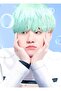 ملصق ديكور خشبي لطاولة Bts Suga Mint Code4087