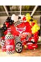 100 Pieces - Lightning Mcqueen - White - Black - Yellow - Red - Balloon Chain Set