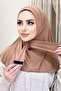 Snap Fastener Ready Scarf Shawl Hijap Gold Color - 2