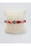 Certified Baby Natural Stone Unisex Charm Bracelet (MOONSTONE ROSE QUARTZ RED AGATE BRACELET) - 5