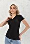 V-Neck Short Sleeve T-Shirt - 3
