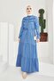 6717 Denim Hijab Dress - 4