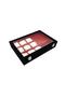Watch Ring Cufflink And Glasses Multi-Purpose Jewelry Box Black Suede Plated Watch Box