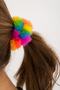 Colorful Plush Rubber Hair Clip - 3