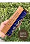 Barley Cut Blue Wooden Boxed Powder Amber Prayer Beads