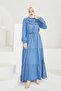 6717 Denim Hijab Dress - 7