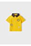 Baby Boy Collared Short Sleeve T-Shirt Yellow 1107 - 3